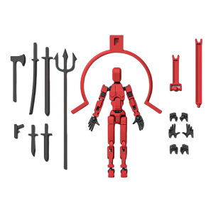 2025 New- 13 Multi-Jointed Action Figures with Magnetic Design Full Body Mechanical Movable Toy Action Figure Dummy Gift for Kids