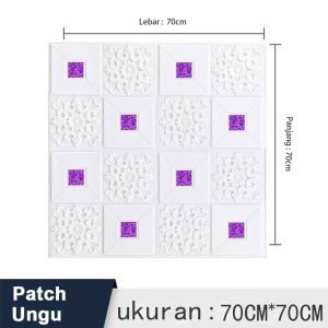 Wallpaper 3D Stiker Dinding 70cm X70cm / Wallfoam Dinding 3D / Wallpaper Dinding KamarList Dinding / List Dinding / Wallpaper Dinding Aesthetic / Wallpaper Atap Plafon