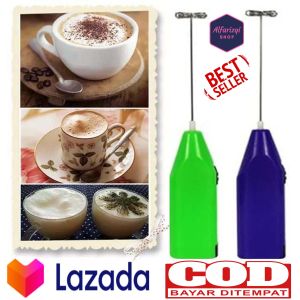 Mixer Portable - Mini Hand Mixer Elektrik Alat Pengaduk Kopi Dalgonal Pengocok Telur dan Krim viral