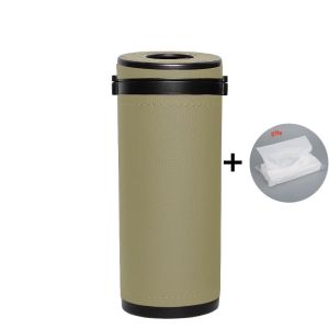 Volkswagen Car Cylinder Tissue Box Portable Holder Cup Leather Tissue Storage Box Tube Auto Interior Accessories for VW Polo Volkswagen Golf mk3 mk6 mk7 Scirocco Beetle Passat B5 B