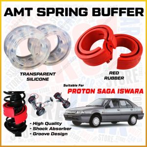 ♾️ For Proton Saga Iswara AMT Car Spring Buffer Shock Absorber Spring Rubber Bumper Cushion Transparent Silicone Buffer