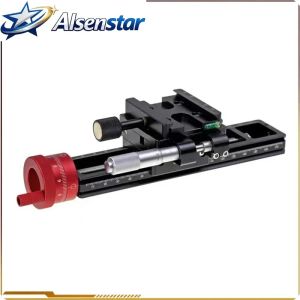 xpkQ Aluminium Alloy Double Precision Stacked Photography Micrometer Micro Trimming Guide 180MM Macro Focusing Rail Slider new Z5Q1T