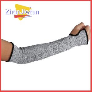 zhanjietun 1Pc Level 5 HPPE Cut Resistant Anti-Puncture Work Protection Arm Sleeve Cover Cut-resistant Arm Sleeve for Men Women