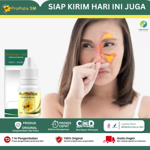 Obat Polip Hidung Herbal Obat Benjolan Di Hidung Obat Benjolan Kecil Di Hidung Obat Pilek Menahun Obat Hidung Tersumbat Obat Sakit Hidung - Propolis SM