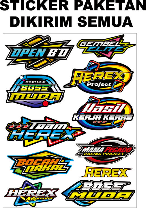 Stiker Variasi All Sticker List Motor Motif Keren Stiker Murah