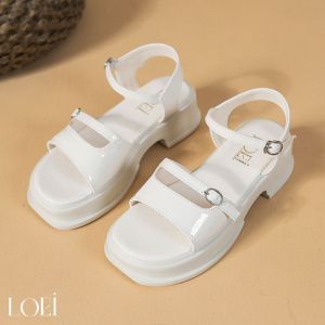LOEI Mischa Sandal Platform Wanita Wedges Sepatu Hak Tahu Fashion Korean Style 0996