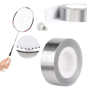 JESJELIU 30/50/100กรัม การยึดติดด้วยตนเอง ทำให้รุนแรงขึ้น หัวแร็กเก็ตเทนนิส เทปตะกั่วแบดมินตัน เพิ่มน้ำหนักสวิง สติกเกอร์ถ่วงน้ำหนักแร็กเก็ต