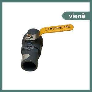 [ VIENA ] Ball Valve Plastik Stop Kran PVC Lafuma Gagang Plat Stainless Steel Putaran Ringan 1/2"  3/4"  1" Inch