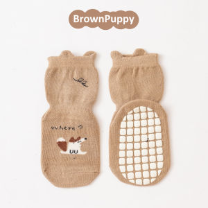 LAKOE Kaos Kaki Anak Anti Slip Socks/Motif Kartun Kaus Kaki Bayi 0-3 Tahun