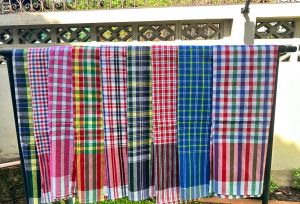 ผ้าเอนกประสงค์ ผ้าขาวม้าโทเรเย็บริมหัวท้าย ขนาด 1*2 เมตร ขนาดใหญ่ยักษ์ ใช้ได้สารพัดสิ่ง