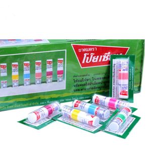 1/3/6pcs 2in1 Poysian Inhaler Natural Herb Mint Cooling Oil Relieve Congestion / Throat Relief Dizziness Thai Original