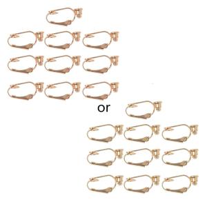 10 Pieces/set Pierced to Clip On Earring Converters Components Findings for Non-Pierced Ears Jewellery Making Crafts
