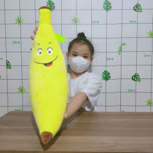 GỐI ÔM CHO BÉ SƠ SINH HÌNH QUẢ CHUỐI GÒN MỀM CAO CẤP AN TOÀN CHO BÉ