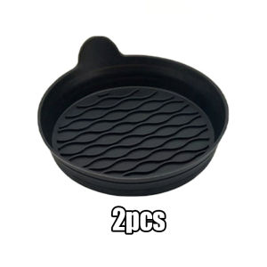 2pcs Soft Silicone Car Cup Coaster Anti-Slip Cup Holder Waterproof Non-Slip Spill Saucer Car Interior