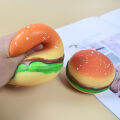 Burger Stress Ball 3D Squishy Hamburger Fidget Toys Silicone Decompression Silicone Squeeze Fidget Ball Fidget Sensory Toy 2022. 