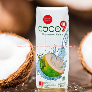 Coco9 250ml Minuman Air Kelapa Coconut Water Siap Minum Coco 9 Coconuts Jaga Imun Tubuh Nine Sembilan