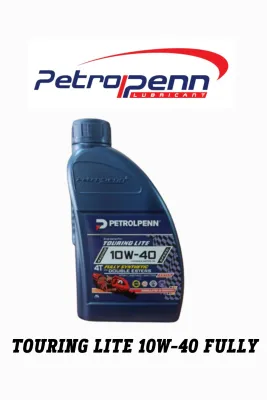 PETROLPENN 10W40 FULLY /15W50 FULLY /RS150 10W30 SEMI /TOURING RS150 FULLY&DOUBLE ESTER ENGINE OIL 4T 1 L. MINYAK HITAM
