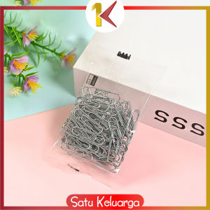 SK-A109 Paper Clip Warna Metalic Isi 80pcs Klip Kertas Warna Macaron Klip Penjepit Kertas Aesthetic