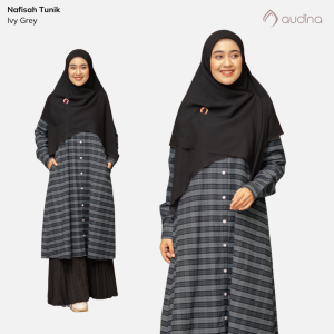 Audina Nafisah Tunik Flanel Kotak Kotak Lembut