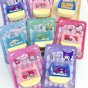 Stamp Sanrio/Stamp Anak Lucu/ Stampel Sanrio / Stempel karakter kuromi melody cinamorol hk n friends