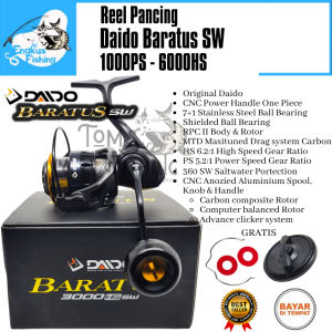 Reel Pancing DAIDO BARATUS W7.0 3000 HS/PS SW (7+1Bearing) SaltWater - Engkus Fishing