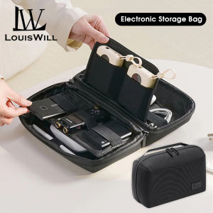 LouisWill กระเป๋าที่เก็บดิจิตอลสาย USB กระเป๋าแกดเจ็ตอิเล็กทรอนิกส์กระเป๋าอเนกประสงค์กระเป๋าที่เก็บสายขนาดใหญ่อุปกรณ์เสริม U ดิสก์ฮาร์ดไดรฟ์ชุดหูฟังถุงเก็บของอุปกรณ์เสริม