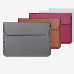 กระเป๋าแล็ปท็อปหนัง PU น้ำหนัก สำหรับ MacBook Air Pro 11 13 15 16 นิ้ว