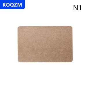 [COD] KOQZM 1pcs ánh sáng sang trọng rắn da placemat Cà Phê Nâu PU bảng Mat không thấm nước oilproof cách nhiệt tấm Bát Pad Bảng trang trí nội thất