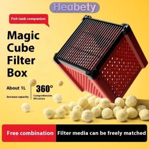 Heabety  Than Hoạt Tính Aquarium lọc nước Cube khử mùi máy lọc nước siêu mạnh Lọc thanh lọc Cube Aquarium Lọc