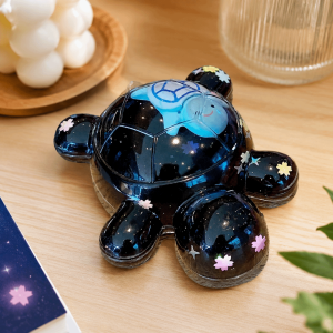 DJDK Creative Cartoon Turtle Toy Cute Flash Flowing Sand Turtle Small Ornament Turtle Dolls Mini Quicksand Turtle Figurine Desk Decorations