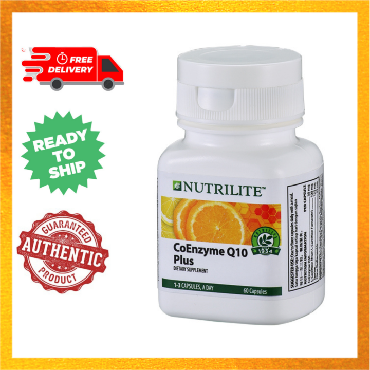 Amway Nutrilite Coenzyme Q10 (60 Cap) CoQ10 100% Original Supplement 60  Capsule Coenzyme Q10 Anti-Aging Supplement All Skin Types Coq10 - Lazada