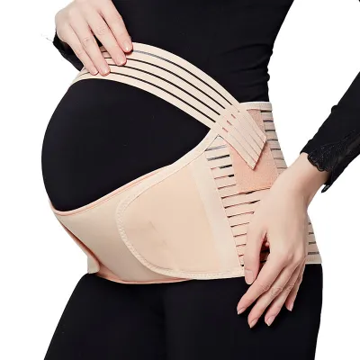 [SG Stock] Maternity Supporting Belt Pregnancy Support Band Back Waist Belly Brace 3-in-1 Adjustable