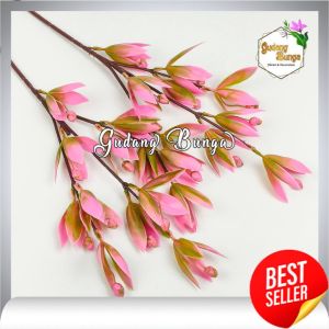 Sedap Malam Plastik - Bunga Cabang 3 Flowers Tuberose Delphinium Spring Plastic Rangkaian Kembang Ranting untuk Buket Hiasan Cafe Rumah Ruang Tamu dan Dekorasi Pernikahan Artificial Import Murah Premium Berkualitas