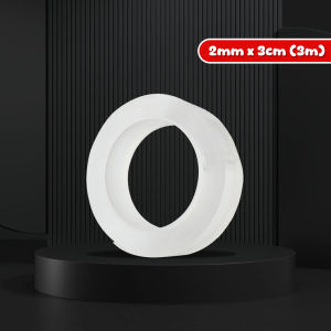 FCI Nano Double-Sided Tape 2mm x 3cm Strong Adhesive Double Sided Tape Invisible Design Sold Per 1pc School Supplies Use