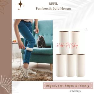Roll Pembersih Bulu Kucing Roller Pembersih Bulu Hewan Debu Kotoran Sticky Lint Remover Serbaguna