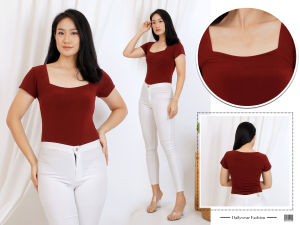 KAYSER Athena Bodysuit Bodycon Wanita Size S-L Jersey Spandex Sutra Womens Bodysuits Lengan Pendek 565G