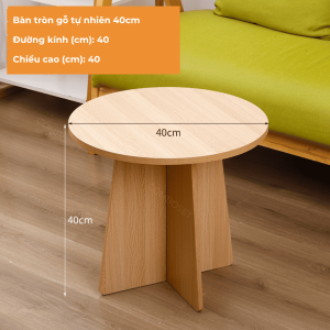 Bàn Tròn Gỗ Mini – Điểm Nhấn Hiện Đại Cho Phòng Khách & Phòng Ngủ
