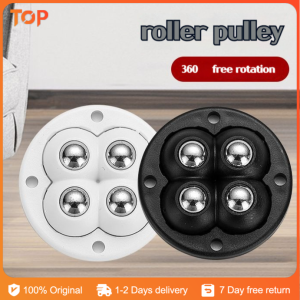 4Pcs Self Adhesive Mute Ball Universal Wheel Furniture Casters Wheels Stainless Steel Wheel