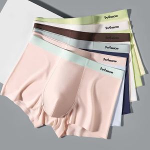 MiiOW 3Pcs Mens Lyocell Panties Underwears Men Underpants 5A Antibacterial Crotch Man Boxershorts Breathable Boxers Trunks Mens