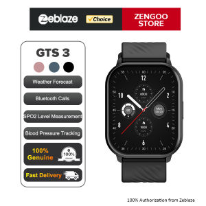 Zentronix Group Zeblaze GTS 3 Voice Calling Smart Watch Ultra-big 2.03 HD Screen 24H Health Monitor 100+ Sports Modes 200+ Watch Faces Smartwatch