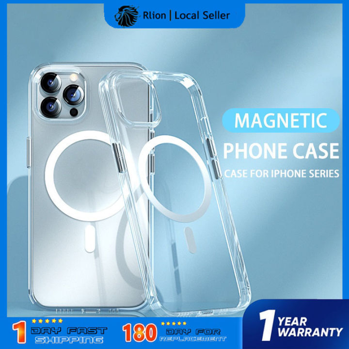 Magnetic Case iPhone 11 12 14 13 Pro Max mini X XR XS Plus Phone Case  Magsafe Clear Shockproof Hard iPhone Magnetic Case Lazada PH