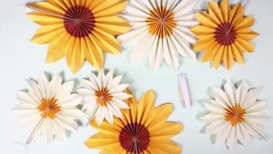 Sunflower Birthday Decorations Happy Birthday Banner Floral Themed Party Backdrop for Baby Shower Kids Birthday Party Supplies