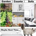 2 PCS Cat Repellent Scat Spike Mat Outdoor Indoor Plastic Mats with Spikes Cat Halau Kucing Device solate Cat Cat-Proof Mat Cat-Spur Bed Isolation Cat-Repellent Bed Bottom Baffle Cat Transparent. 