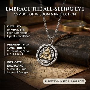 Vintage Evil Eye Pendant Necklace Pendant Charm Gothic Fashion Jewelry Statement Cool Stylish Amulet