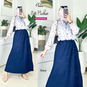 MUMU - Alila Set Rok VERONA SET CRINKEL Setelan Wanita Muslimah Kekinian Verona Set byMUMU FASHION