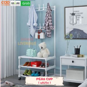 PLUTO STAND HANGER/ RAK SINGLE 3 LAYER/ RAK RODA/RAK GANTUNGAN RODA/ RAK SERBAGUNA SHENAR
