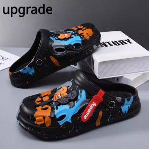 Men Cartoon Sandals Mens Indoor Wear Dual Purpose Slippers Anti Slip Beach Sandals