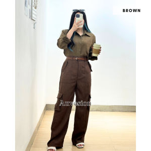 4928 Yori Side Pocket Korean Cargo Pants