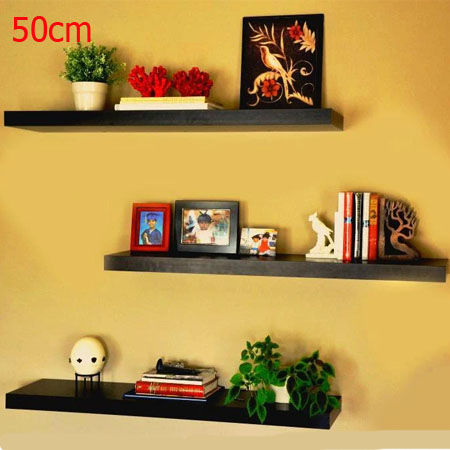 FLOATINGWALL - 50cm3 Layer Floating Wall Shelves Bookshelf Display Wall Shelf Storage Rack bookshelf bathroom rack shelf Shelves