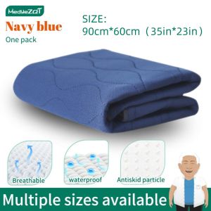 MEDYEZQT Reusable Adult Bed Pad with 5-Layer Protection Waterproof Breathable Absorbent Machine Washable Underpad for Incontinence Multi-Size